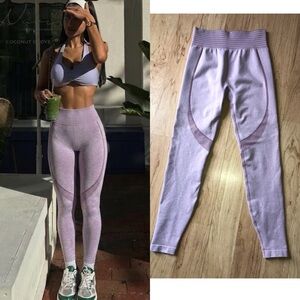 H&M Seamless High-Waist Leggings Pink S